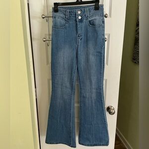 Women's Blue Flared Jeans